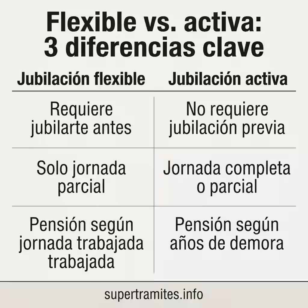 diferencias entre jubilacion flexible y la anticipada