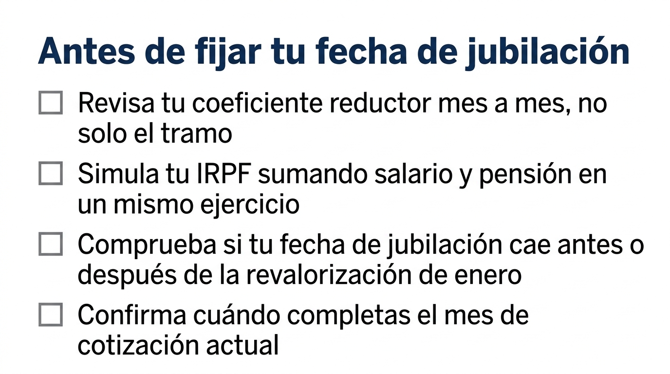 Checklist antes de fijar la fecha de tu jubilación