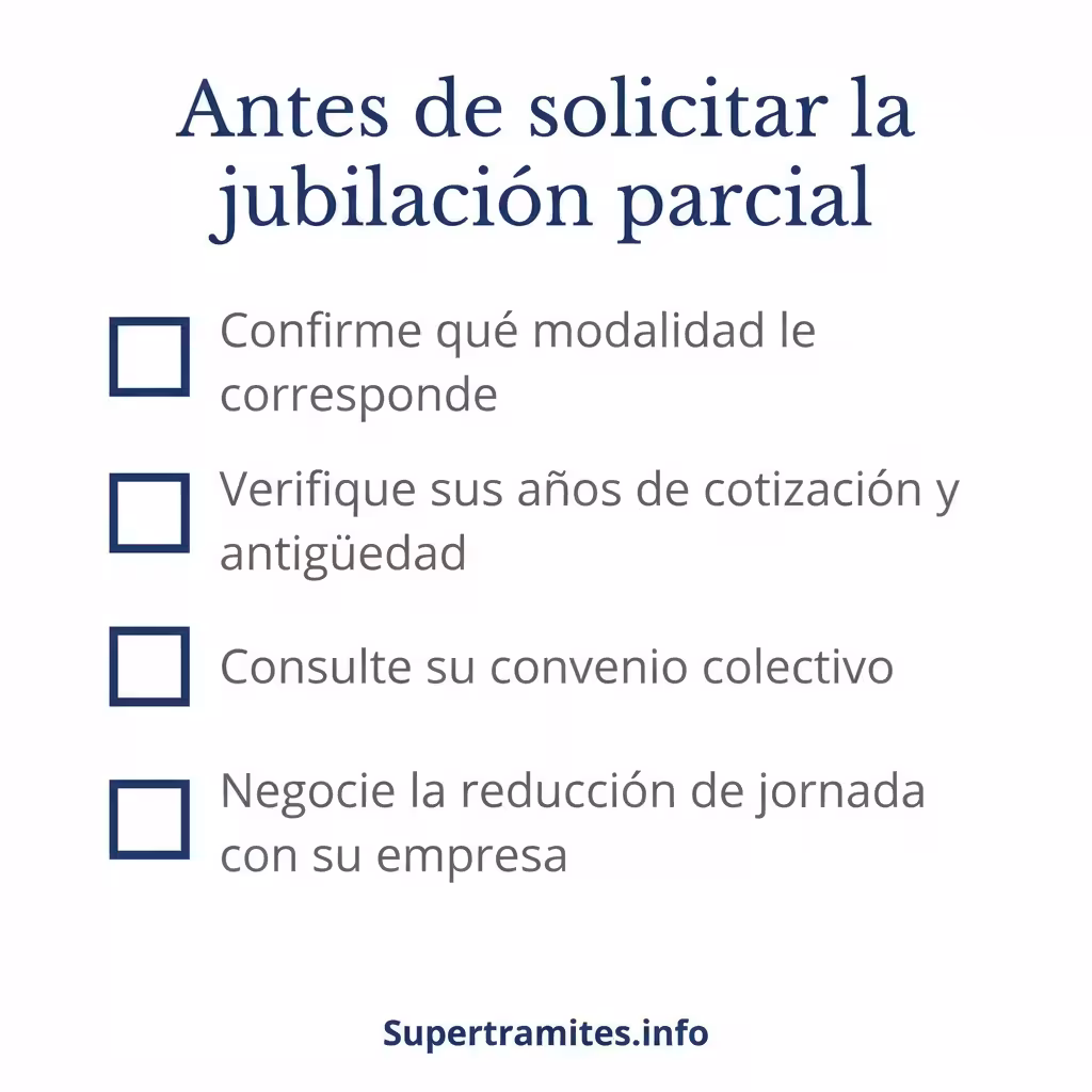 Antes de solicitar tu jubilación parcial